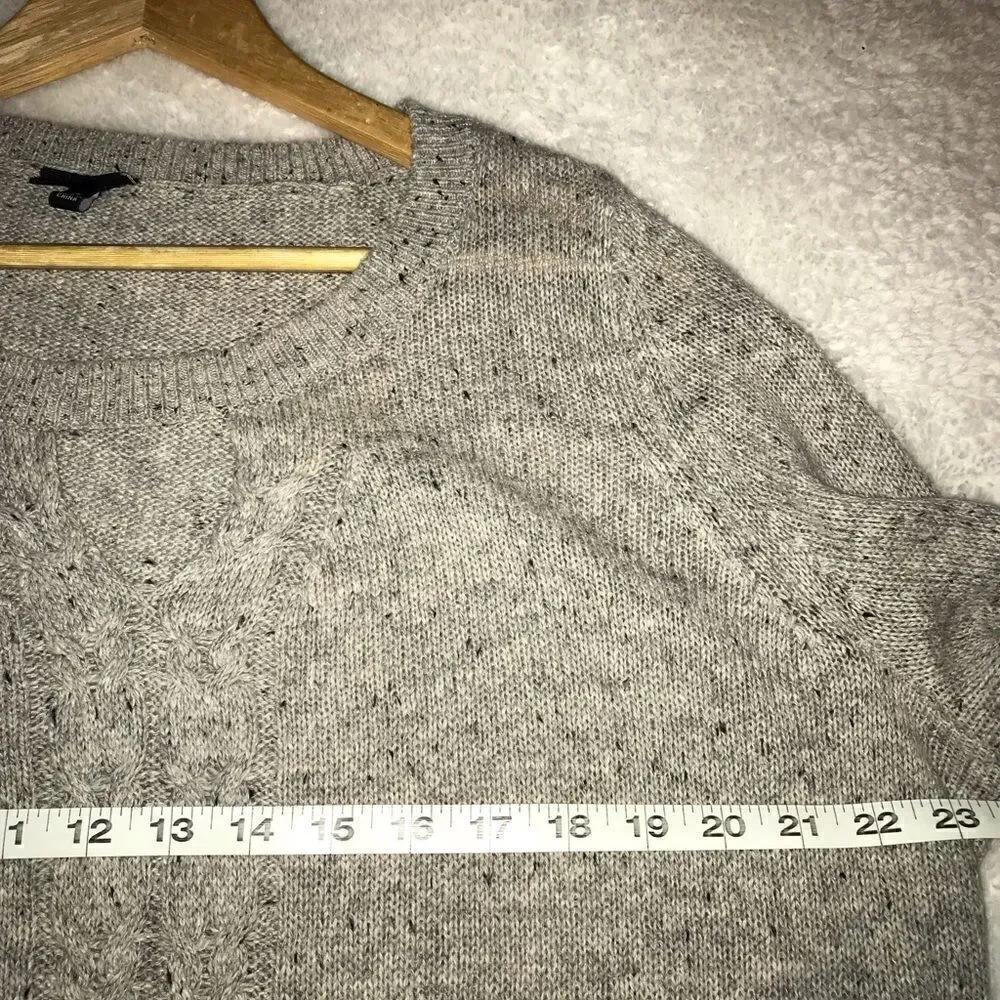 : : TORRID taupe marled keyhole cable knit sweater with thumb holes : :